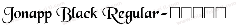 Jonapp Black Regular字体转换